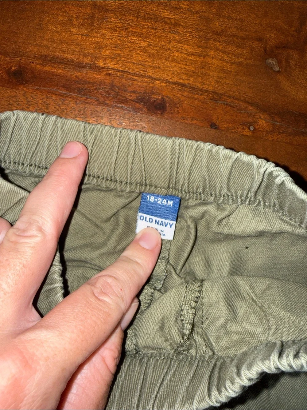 Old Navy Olive Green Cargo Jogger Pants for Kids